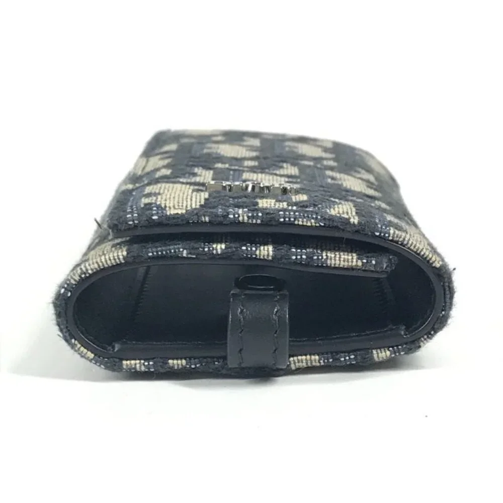 Dior Key Case Logo Oblique 6-carat Canvas Navy
